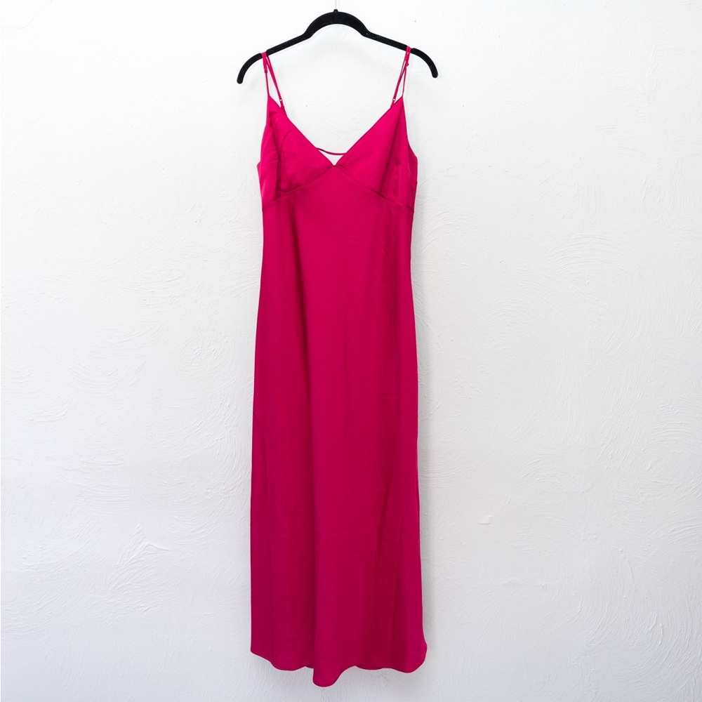Abercrombie Hot Pink Satin Dress